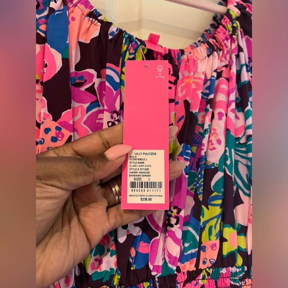 Lilly Pulitzer Ellabell midi dress NWT Large - Picture 10 of 10